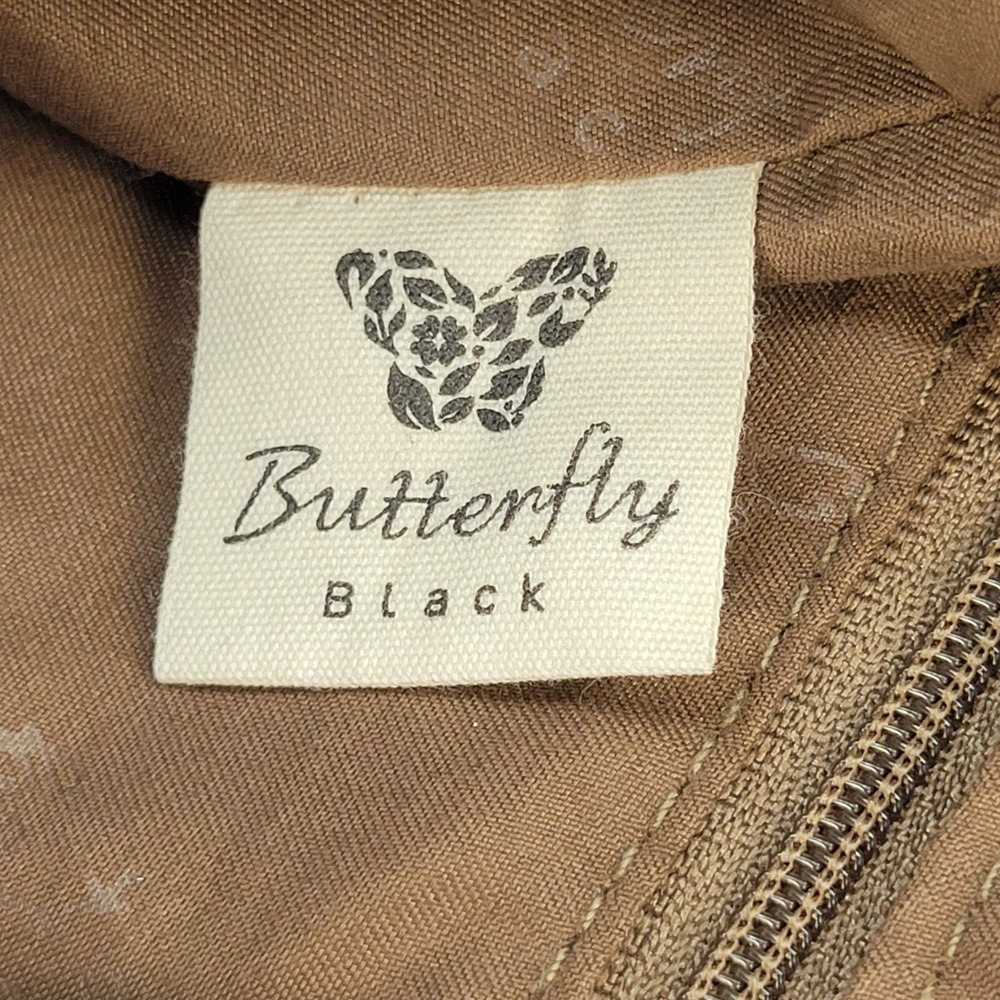 Black Butterfly Womens Bohemian Casual Fashion Backpack Zip Adjustable Strap - Picture 7 of 11